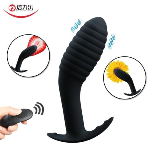 Male Vibrating Anal Plug 10 Modes Prostate Massager Anal Vibrator Butt Plug Adults Sex Toys For Gays/Women Remote Controller