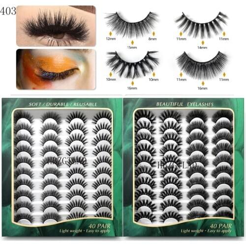 NEW 15mm-25mm Mink eyelashes 3D mink hair eyelashes 400pairs Natural/Thick makeup faux fake lashes extension false eyelashes