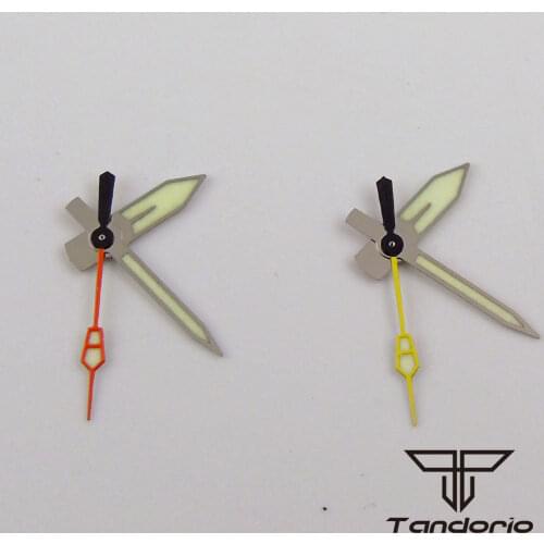New Green Luminous Automatic Watch Hand Needles for Japan NH35A NH36A 7S26 4r35 7002 Yellow/Orange Second Hand