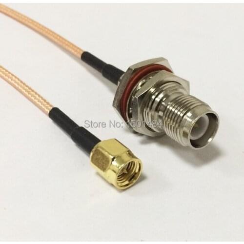 New SMA Male Plug Connector Switch RP-TNC Female Jack Convertor RG316 Cable 15CM 6" Adapter