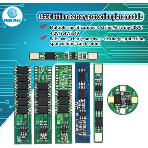 1S 2S li-ion BMS PCM battery protection board 2.5A 5A 10A 15A pcm for 18650 lithium ion li battery