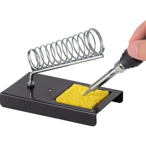 JCD Soldering Iron Stand Holder Metal Pads Generic High Temperature Support sponge clean for Solder tips Sucker Desoldering Pump