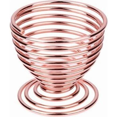 LBER Air Plant Overhead Planting Stand Flower Pot Plant Display Rack, Live Tropical Plants, 4 Pieces, Rose Gold