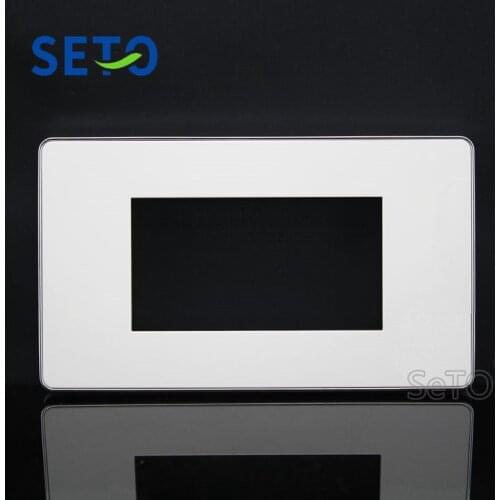 SeTo 120 Type Three Ports empty Wall Plate Socket Keystone Faceplate Blank Panel