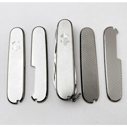 Titanium Alloy TC4 Handle Shank Patches Scales For 91mm Victorinox Swiss Army