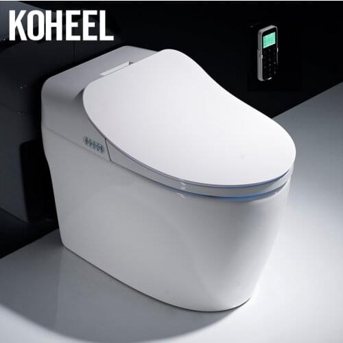 KOHEEL One-Piece Intelligent Toilet Electronic Toilet Bathroom Toilets Silver Pink Gold White Color Beautifully Designed Toilets