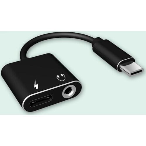 USB C Audio Splitter C To Jack 3.5mm Type-C Cable Adapter Headphone Cable Earphone Aux 3.5mm Adapter Converter For Huawei Xiaomi