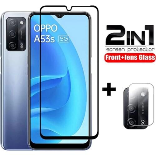 2IN1 Protective Glass For Oppo A53 A53s 5G Tempered Glass Film Camera Lens Screen Protector for OPPO A 53 A 53s a53s