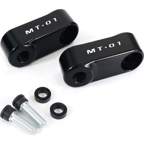 Mirror Extender Extension Adapter Mirror Riser M10*1.25 Fit For Yamaha MT-03 2005-2014 MT-125 2018-2021 MT-01 2004-2015 MT-09