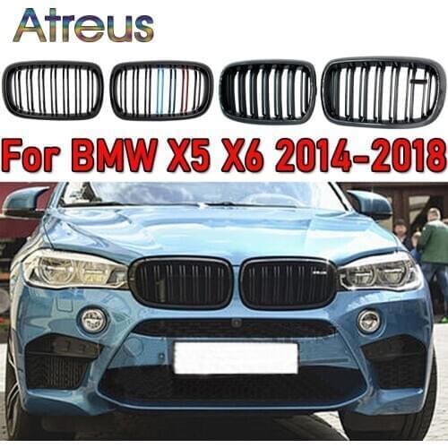 1set Replacement For BMW F15 F16 X6 X5 2018 2017 2016 2015 2014 Front Grille/Grilles Kidney Sport Style M Power Car Accessories