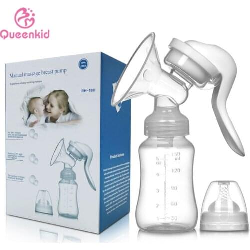 1pcsEnglish packaging Manual breast pump Maternity supplies Silicone milker Breast pump