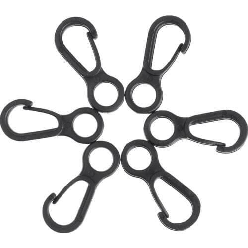 US STOCK 10/50/100PCS Nylon Plastic Small Flag Pole Snap Clip Hooks Attachment Durable Buckles Hooks for Backpack
