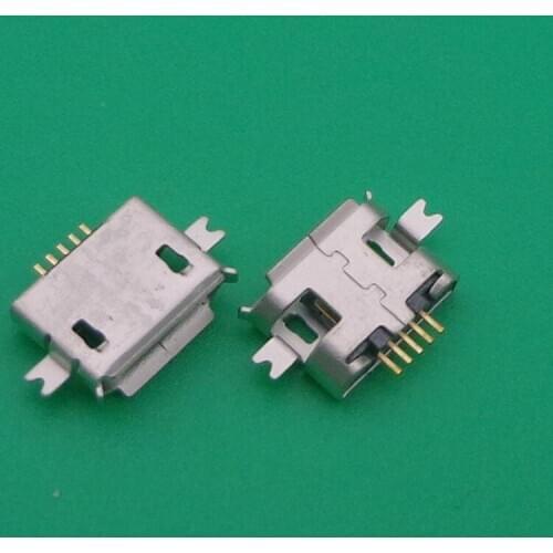 100X Mini USB Jack SMD / Sink type Micro USB Connector Jack Charging port Socket for ZTE/OPPO/Samsung/Nokia mobile phone tablet