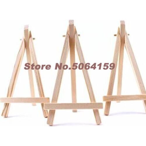 3PCs Mini Artist Wooden Easel Wood Wedding Table Card Stand Display Holder For Party Decoration 8*15cm