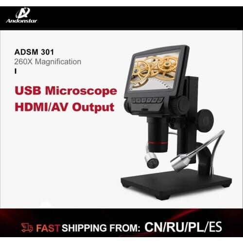 ANDONSTAR 1080P NEW hdmi microscope Camera long object distance digital microscope for mobile phone rapair soldering tool bga