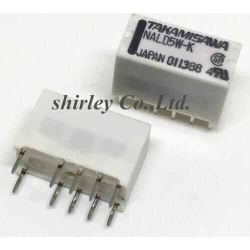 Free Shipping10PCS 100% new original relay NALD5W-K DC5V 2A 10PIN Can replace TX2-L2-5V
