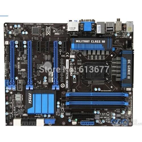 Free shipping original motherboard for MSI Z77A-GD65 DDR3 LGA 1155 Z77 Desktop Motherboard