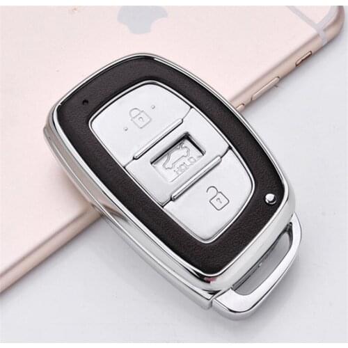TPU Car Key Case Cover Key Protection Shell For Hyundai I30 Tucson Accent I20 Solaris Creta Elantra Santa fe Anti-wear Key Bag