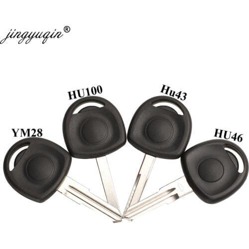 Jingyuqin HU100/HU43/YM28/HU46 Transponder Car Key Shell for Vauxhall Opel Vectra Agila Astra Corsa Chevrolet Cruze Fob Case