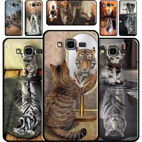 Animal Big Cat Kitten Tiger Phone Case For Samsung Galaxy J1 J3 J4 J5 J6 J7 J8 2018 A7 A9 A6 A8 Plus A3 A5 2016 2017