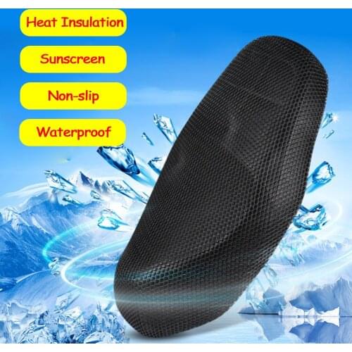 Motorcycle Seat Cushion Cover Breathable Mesh Seat Cover Cushion Universal Motorbike Scooter Seat Covers for Kawasaki Yamaha