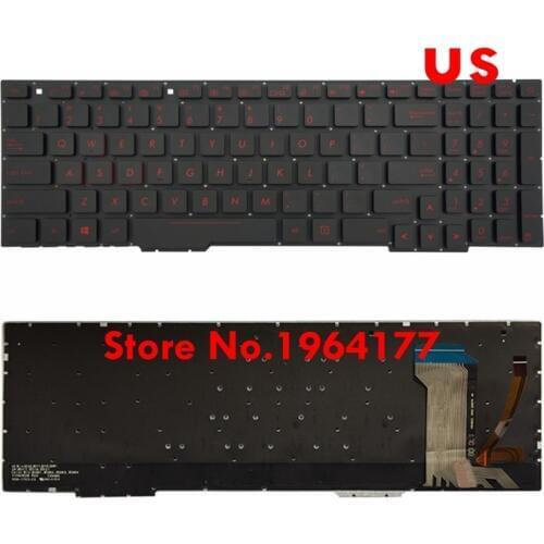 Black US Layout Keyboard For Asus FX53VD FX53VW FX753VD FX753VE With backlit