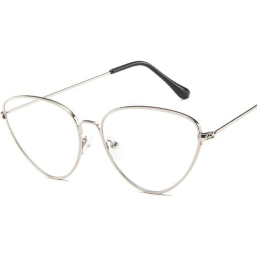 Black Spectacle frame cat eye Glasses frame clear lens Women brand Eyewear optical frames myopia transparentTemples for glasses