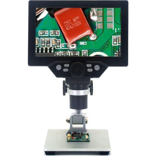 1200X LCD Digital Microscope Electronic Video 7 Inch Large Colorful 12MP Continuous Amplify Magnifier