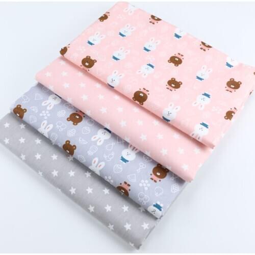 Child Clothing DIY Sewing Quilted Dormitory Decoration Baby Smock Print Fabric Other Fabric Animal Plain Fabric Piece Warp