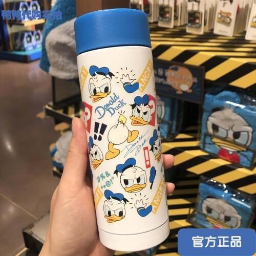 Disney Pretty Princess Donald duck cup story Water Milk Coffee Juice Stainless steel insulation cup