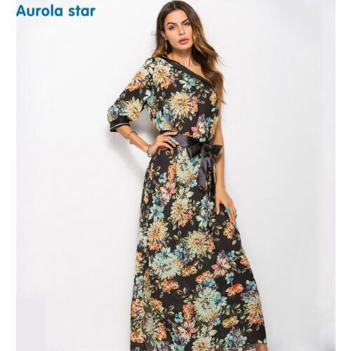 Pregnancy Long Dresses Sashes Beach Dresses Floral Print Maternity dress elegant For Pregnant Women Bohemian Pregnancy Clothes