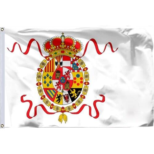 Spanish Empire 1760 Flag 150X90cm (3x5FT) 120g 100D Polyester Double Stitched High Quality Banner Free Shipping