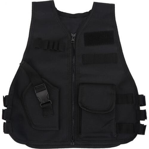 Camouflage Kid Hunting Vest Children Tactic Vest Adjustable Vest Breathable Military Tactic Vest Waistcoat Protector CS Camping