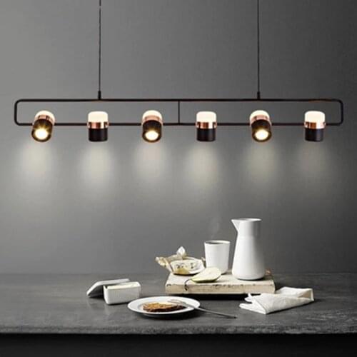 Creative Nordic simple bar restaurant Metal led pendant light study bedroom bedside cafe showcase led COB lamp