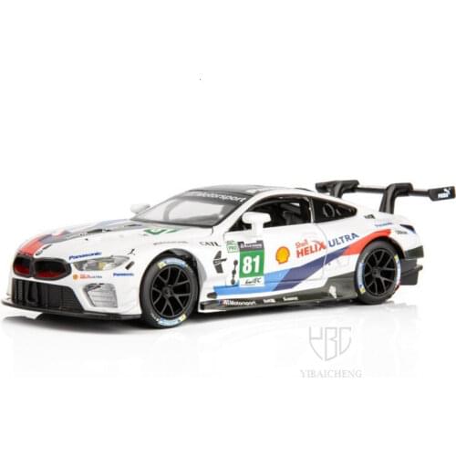 1/32 German M8 Alloy Car Models Children Metal Toys Track Version Supercar Modified Cars With Light Sound Decoration Boys Gifts