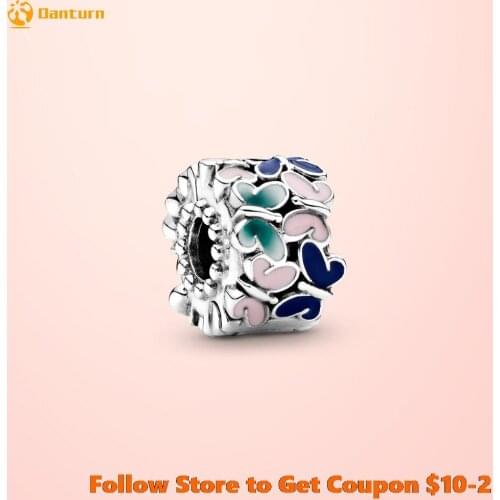 Fashion 925 Sterling Silver Beads Butterflies Clip Charms fit Original Pandora Bracelets Women DIY Jewelry