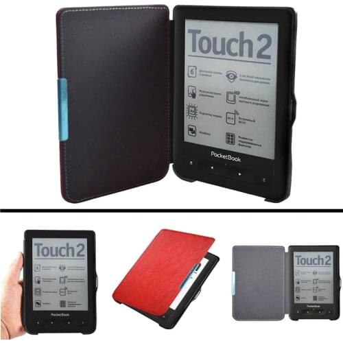 Fashion Folding Folio Anti-fall Thin Case for Pocketbook Touch 622 623 E-book Reader Protective Cover
