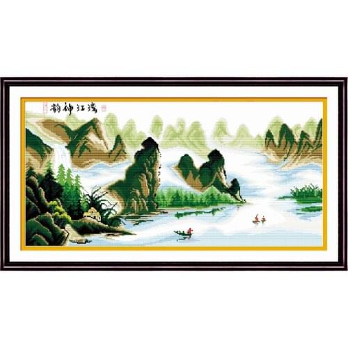 Romantic charm of the Li River cross stitch kit 18ct 14ct 11ct count printed canvas stitching embroidery DIY handmade needlework