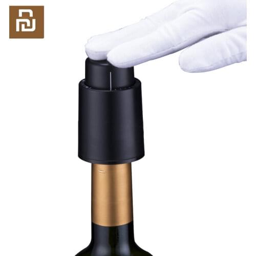 New Youpin Wine Stopper Stainless Steel Vacuum Memory Wine Stopper Electric Stopper Wine Corks Metal Digital scale