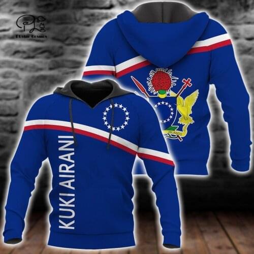 PLstar Cosmos 3DPrint Newest Tribal Cook Island Funny Premium Awsome Unique Harajuku Streetwear Unisex Hoodie/SweatshirtZip W-1