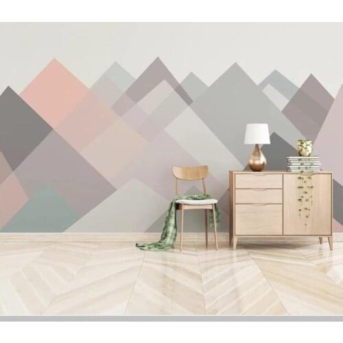 Papel de parede modern abstract geometric landscape 3D Self Adhesive wallpaper living room tv children bedroom Murals home decor