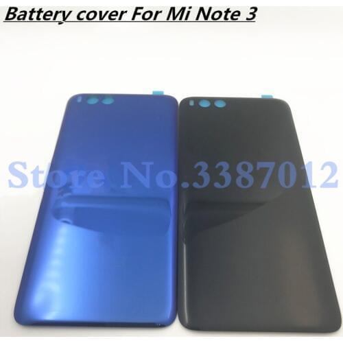Original Glass Material Case For Xiaomi Mi Note 3 Note3 Back Battery Cover Housing Replacement Part
