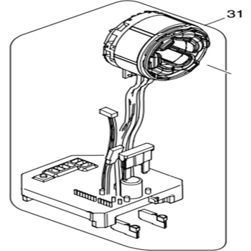 Genuine Stator For Makita DTW284 632J06-6