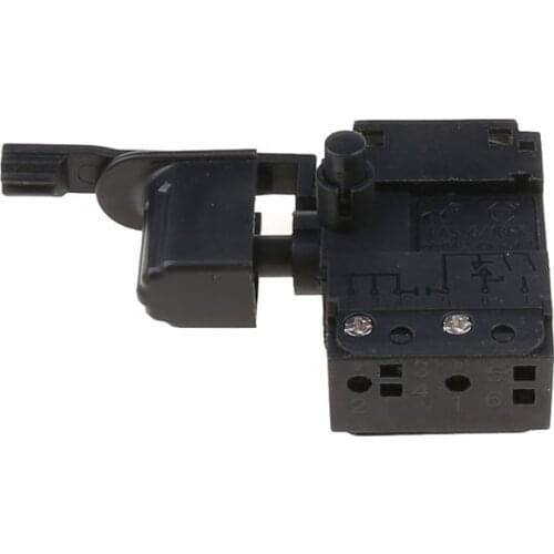 Hand Drill Speed Regulating Forward and Reverse Switch FA2-4/1BEK SPST Lock on Power Tool Trigger Button Switch