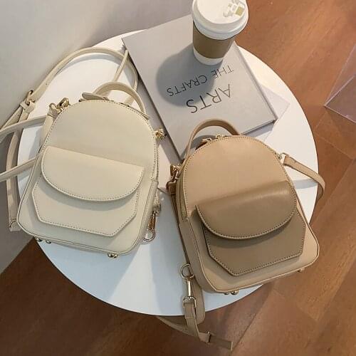 Mini Backpack Women Pu Leather Backpack Travel Shoulder Bags for Teenage Girls School Bag Fashion Small Female Student Backpack