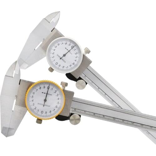 Dial Calipers 0-150 Mm 0.02mm High Precision Industry Stainless Steel Vernier Caliper Shockproof Metric Measuring Tool