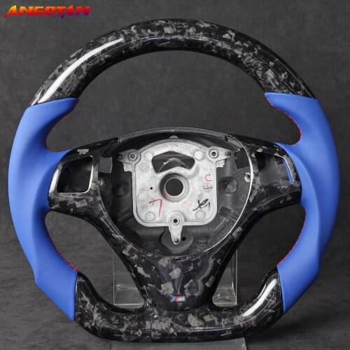 LED and Forged Carbon Fiber Smooth Leather Fit For BMW M3M5 1- 4 Series E80 E90 X5 X6