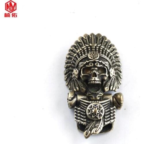 1PC Indians Retro Brass Bracelet Buckle Accessories Pendant Jewelry Rope Knot Finishing Buckle
