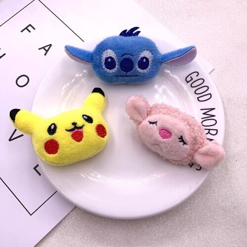 10PCS/Lot plush cartoon bear Applique Crafts for Children Socks and Gloves Accessories