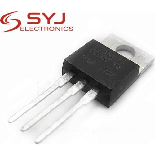 10pcs/lot STP75NF75 P75NF75 TO-220F 75V 80A In Stock